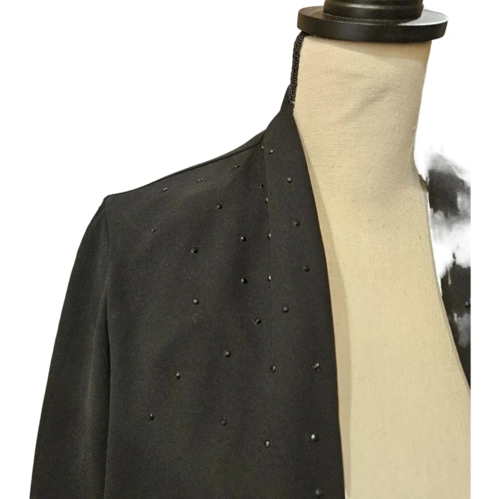 S.L. Fashions Black Beaded Jacket